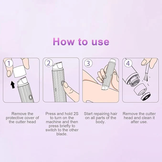 Double Head Electric Shaver – Rechargeable Women’s Portable Razor